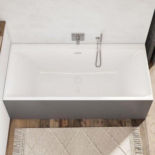 Villeroy & Boch Subway 3.0 Duo bathtub 170 x 75 cm, with SilentFlow UBQ170SBW2TDV-01
