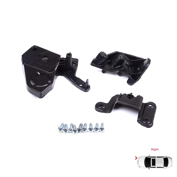 BHL581-2 Koplamp Houder Montage Reparatie Beugel Lip Set Rechterzijde voor Peugeot 208 e-208 MK2 P21 2008 e-2008 MK2 P24 2019-On