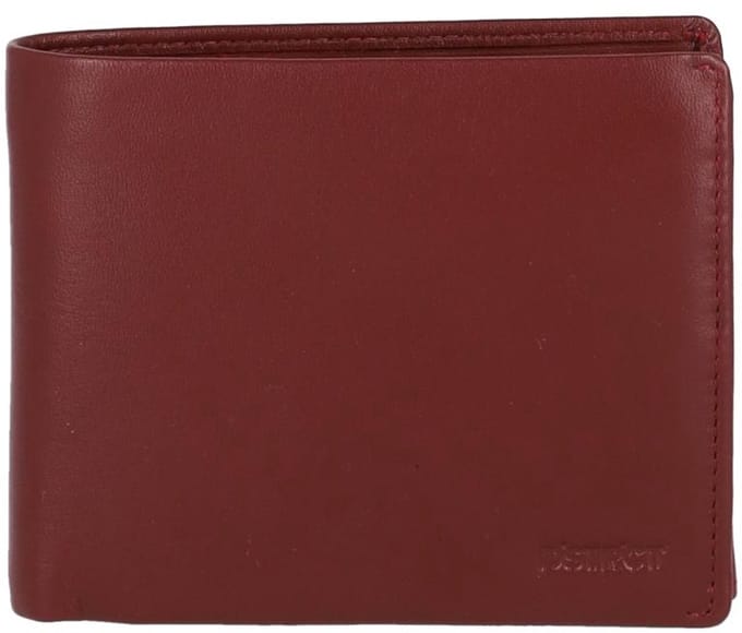DSTRCT Astana Road Portemonnee Dames & Heren - Billfold - RIFD - Leer - Rood