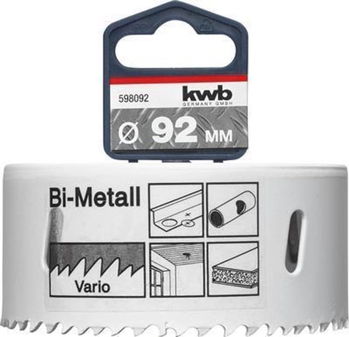 KWB Gatenzaag HSS Bi-metaal 598-092 - Ø 92 mm