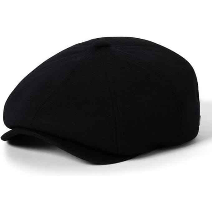 Brixton Beanie - Brood Flannel Snap Cap - zwart