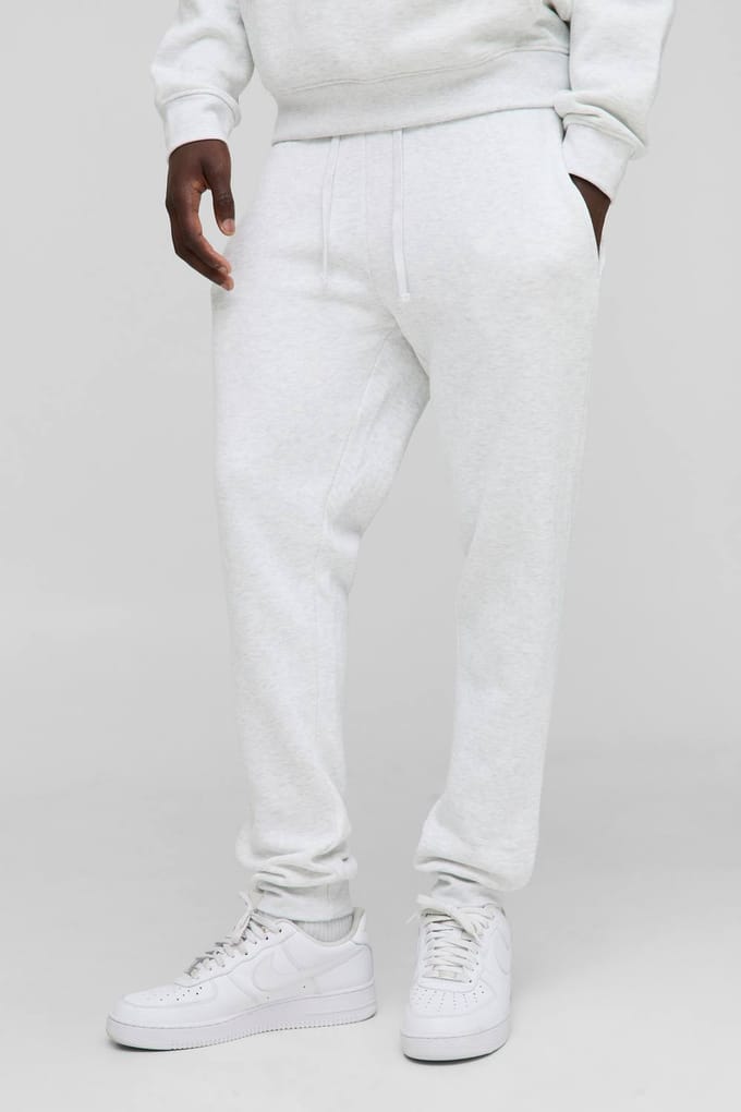 Essential Skinny Fit Jogger | Grey Marl | Size Medium