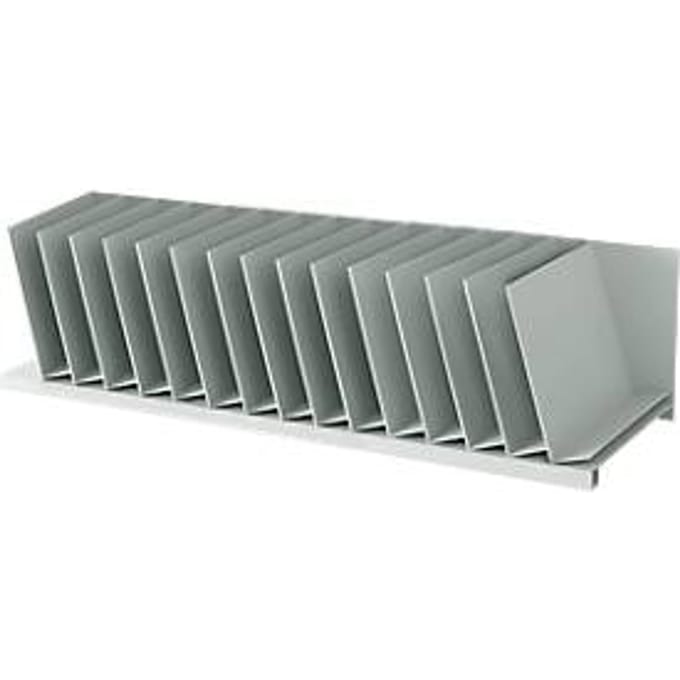 Sorteerstation, A4, polystyreen, voor kasten, 14 vakken, B 802 x D 310 x H 206 mm
