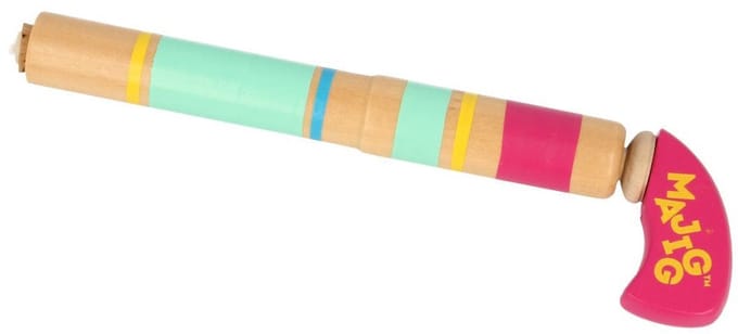 Keycraft houten speelgoed Pop gun FSC gecertificeerd 12 stuks roze.
