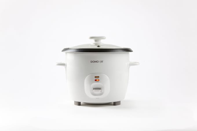 DOMO DO9176RK - Rijstkoker - 1,3L - Teflon coating - PUUR - Wit