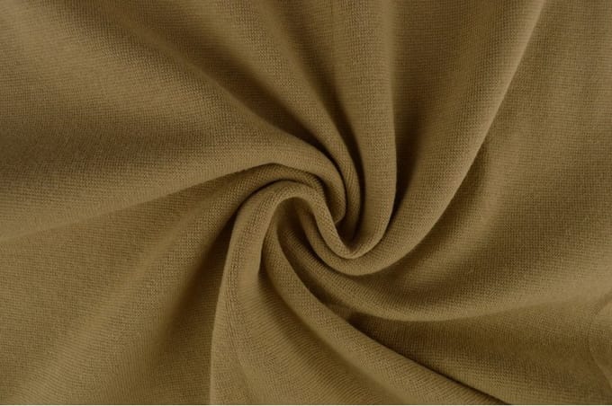 Boordstof Effen - Donker beige - 1 meter - Per meter