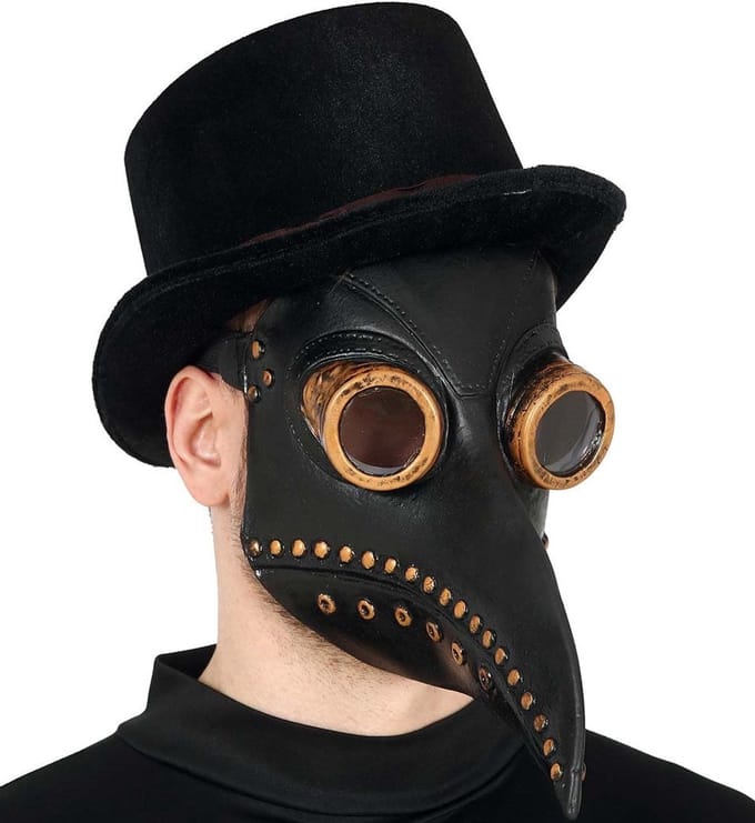 Halloween Latex Masker Middeleeuwse Pestdokter