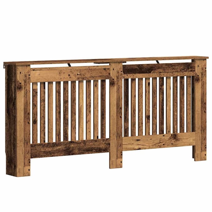 Cache-radiateur aspect bois vintage 172 x 19 x 81,5 cm Bois d'ingénierie
