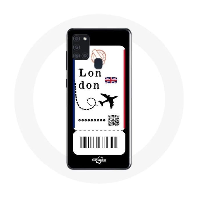 Samsung Galaxy A21S hoesje Londen vliegticket
