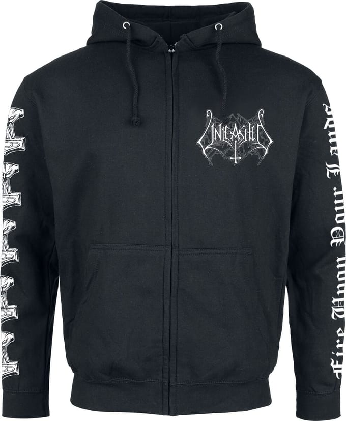 Unleashed Vest met capuchon - Fire Upon Your Lands - S tot XXL - voor Mannen - zwart