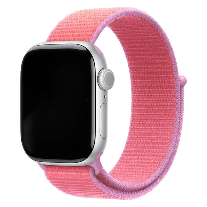 2+2 | Apple Watch Bandje Osvo - Geweven - Nylon - Guaveroze