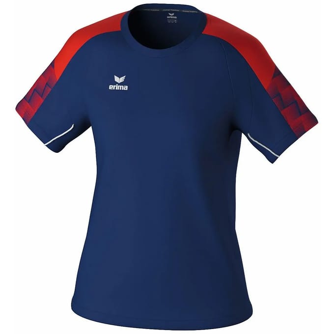 Erima Evo Star T-Shirt Dames - Marine / Rood | Maat: 36