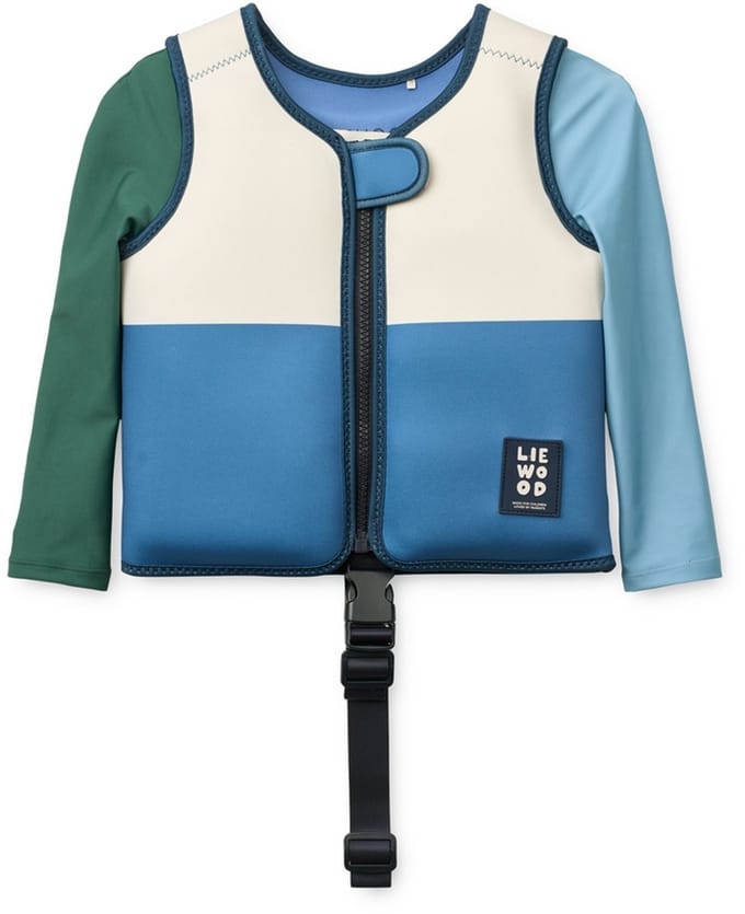 Liewood - Dove - Zwemvest met mouwen - Riverside multi mix - 15/19 KG