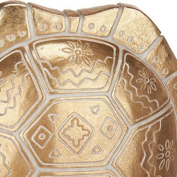 Decoratieve figuren Schildpad Gouden Polyresin (17,5 x 36 x 10,5 cm)