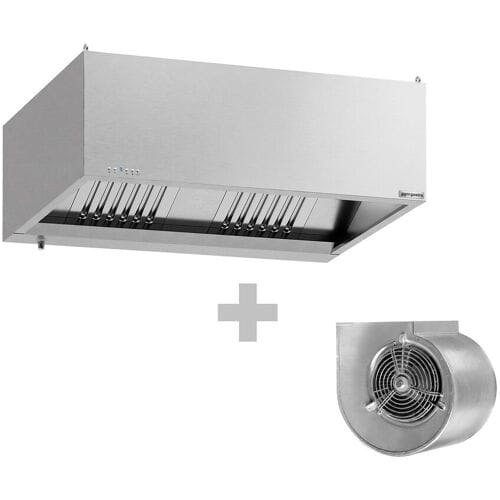 GGM Gastro Kastenhaube mit Motor - 1400mm - mit Regler, Filter & Lampe