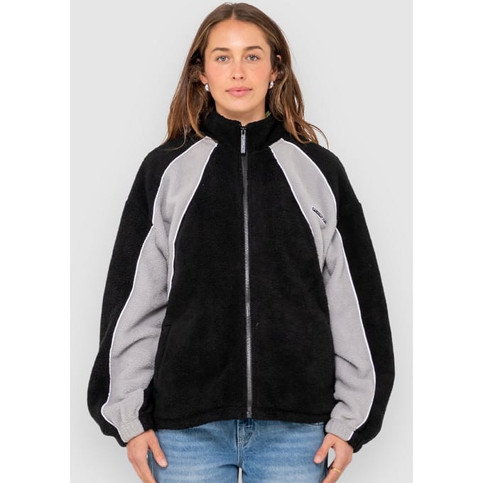 Rusty Two Sides Sherpa Fleece Jas zwart