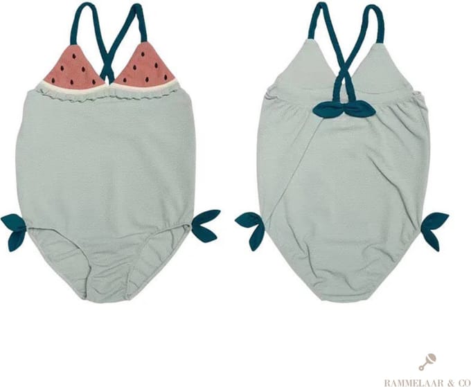 Rammelaar&Co Badpak Watermeloen – Badpak Meisjes – Maat 100