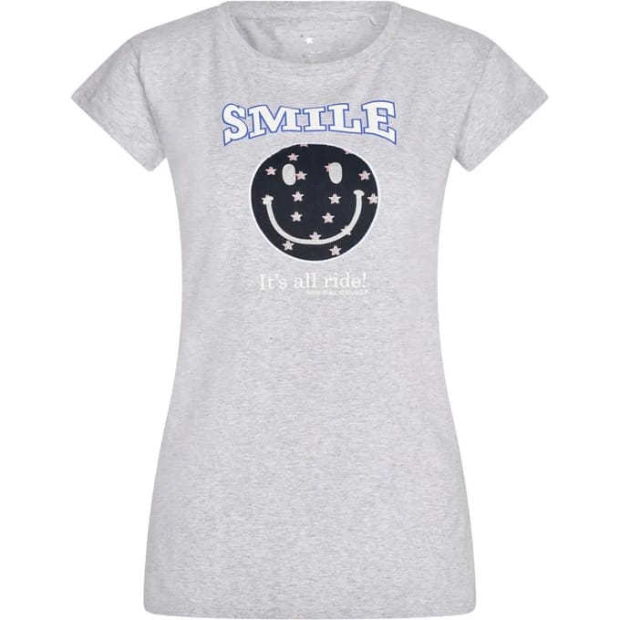 Dames-T-shirt Imperial Riding Smiley Stars