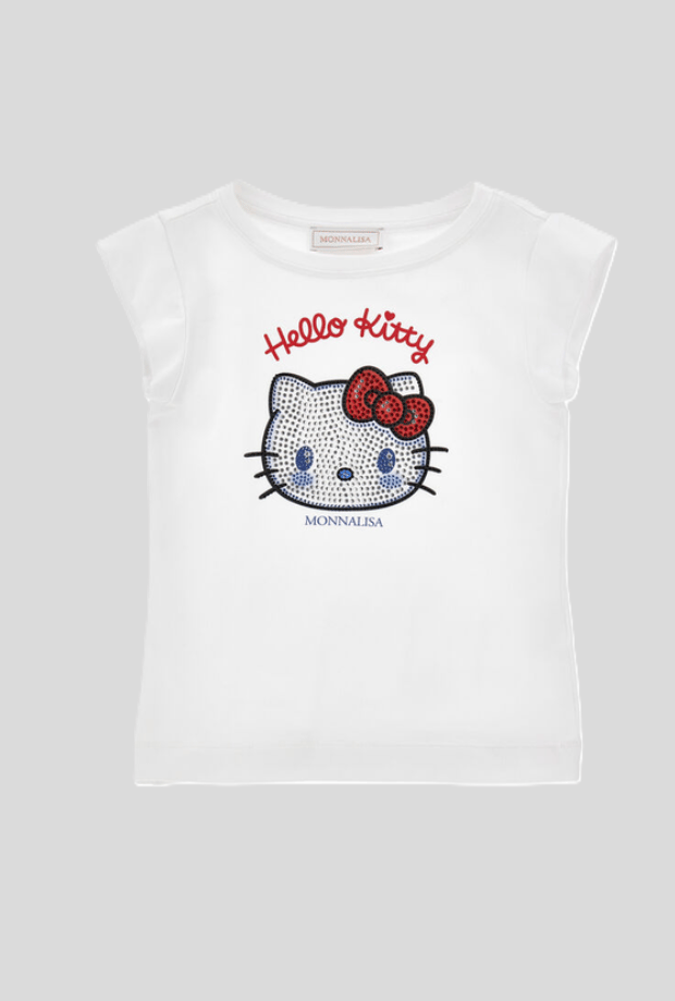 t-shirt hello kitty meisje wit