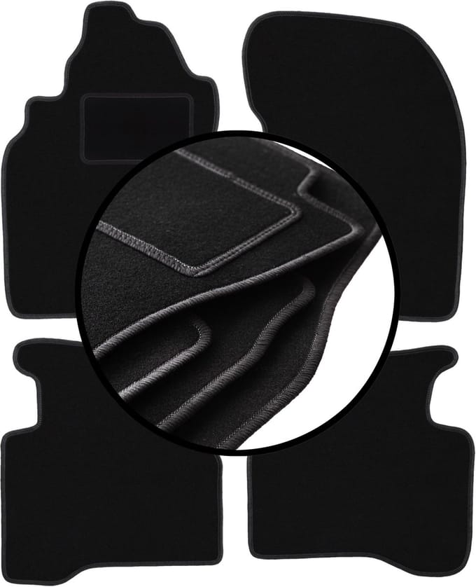Complete set veloursmatten voor: Nissan X-Trail I T30 SUV (2001-2007)