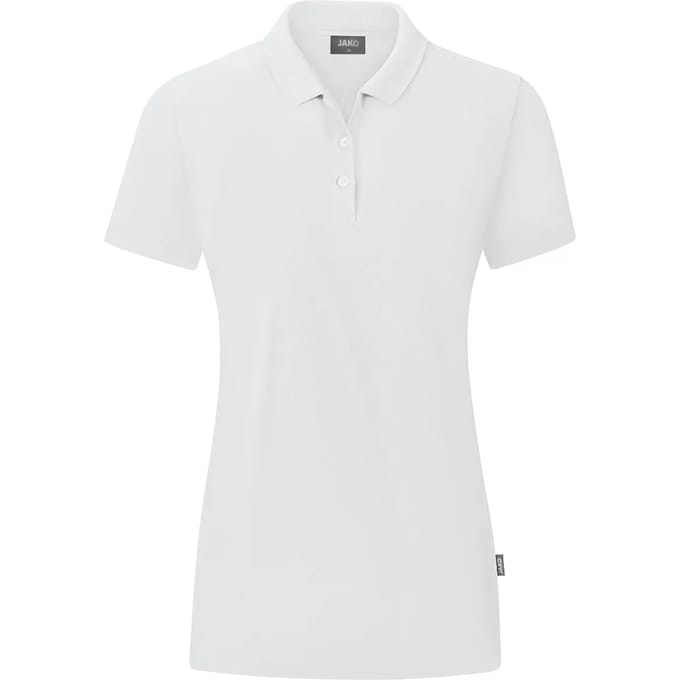 Jako Organic Polo Dames - Wit | Maat: 38