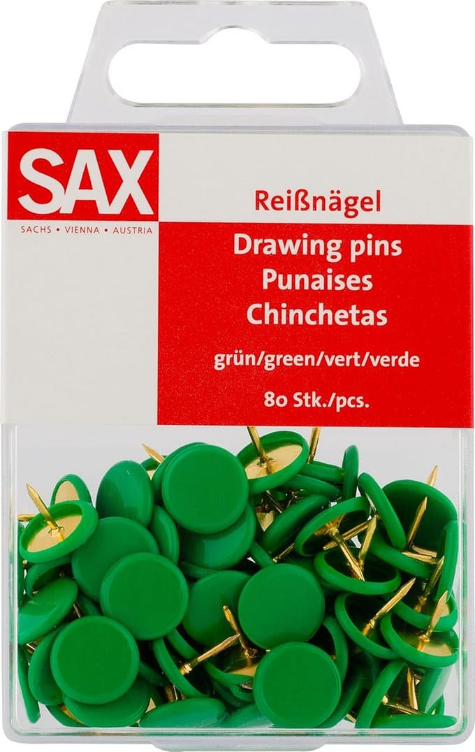 80 Groene Punaises - Ideaal voor Prikbord en Kantoor
