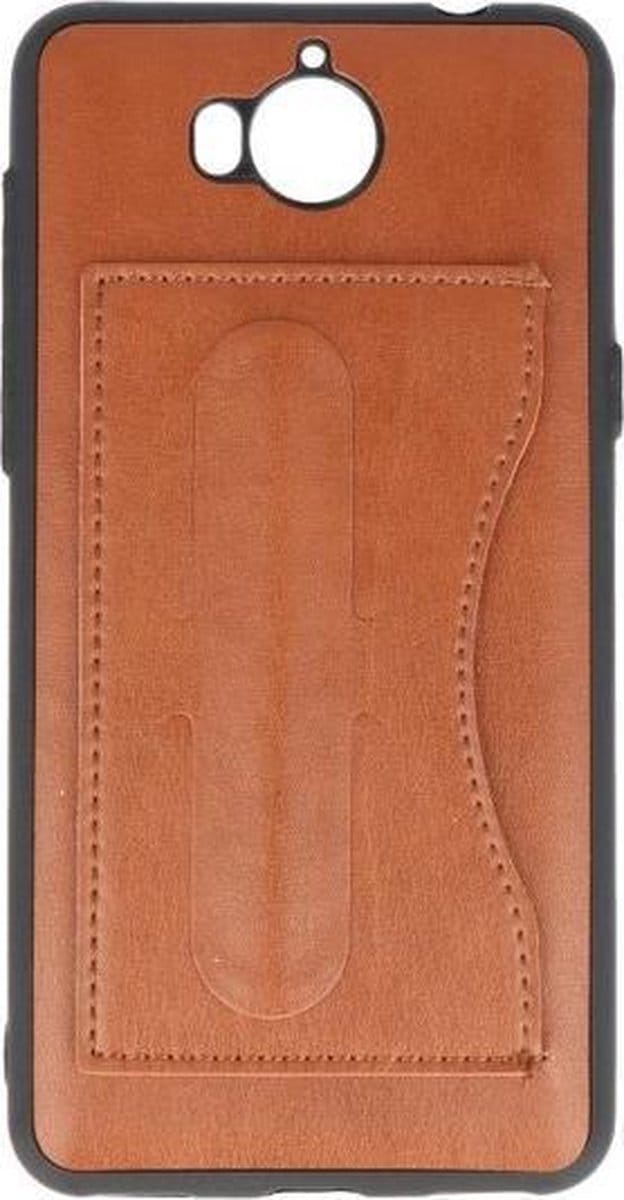 BestCases.nl Huawei Y5 2017 Stand TPU back case hoesje Bruin