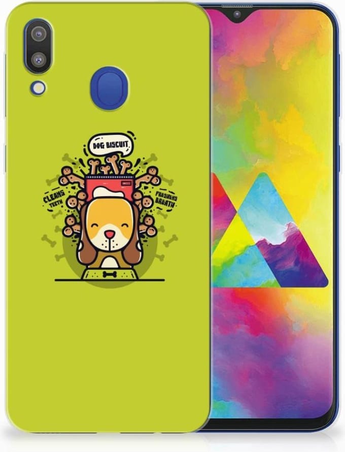 Samsung Galaxy M20 (Power) Telefoonhoesje met Naam Doggy Biscuit