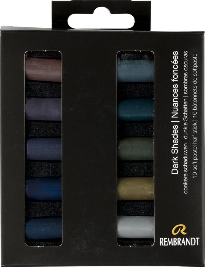 Rembrandt softpastel half 10 Donkere schaduwen