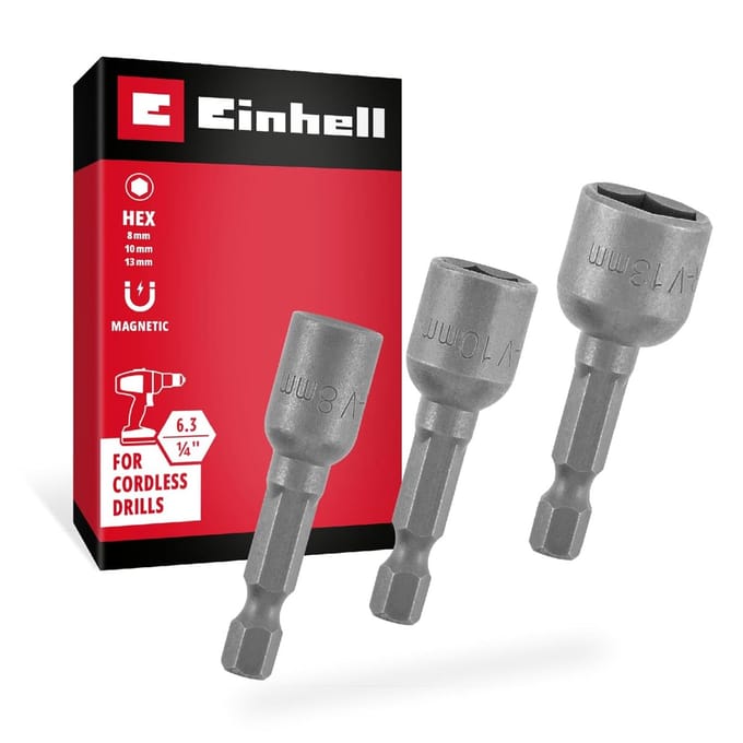 Einhell 135101 Dopsleutel-bitinzetset 8 - 13 mm 1/4 (6,3 mm)