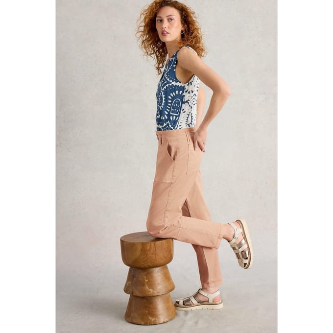 White Stuff Blaire Trouser Dark Natural Taglia: 24 REGULAR | Pantaloni Outlet | Donna