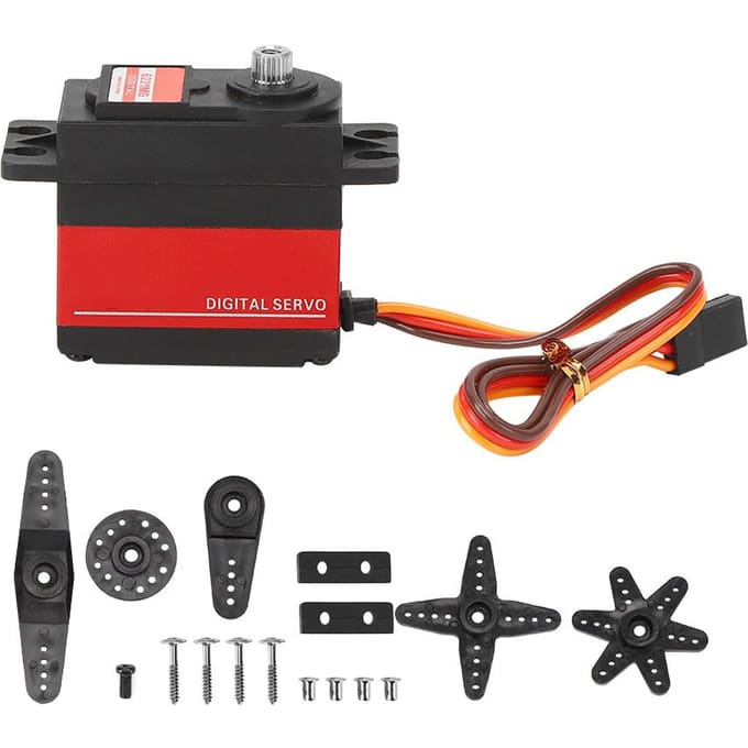 PDI‑6221MG Servo 20KG Accessoire de Remplacement Amélioré pour Modèle de Drone RC Noir noir