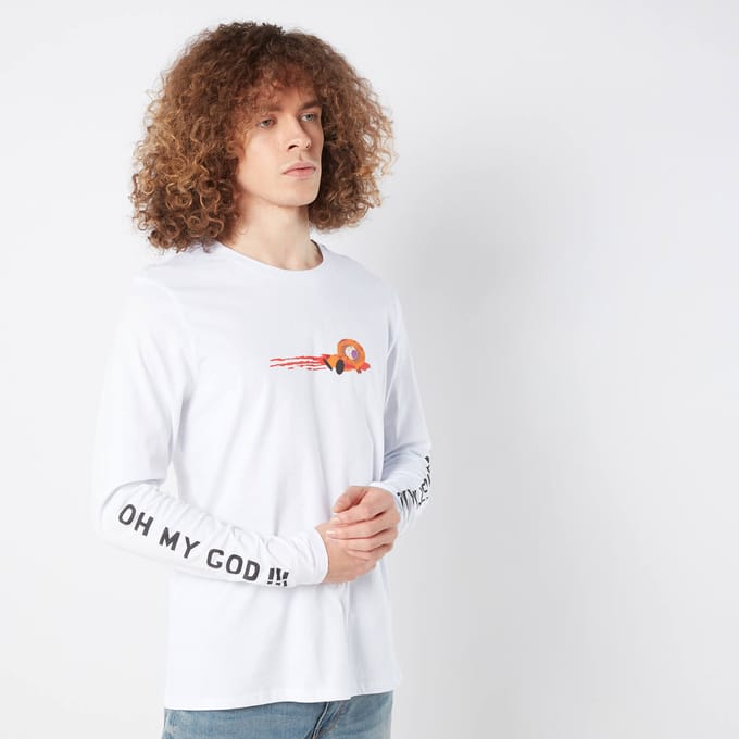 South Park They Killed Kenny Unisex Long Sleeve T-Shirt - Wit - M
