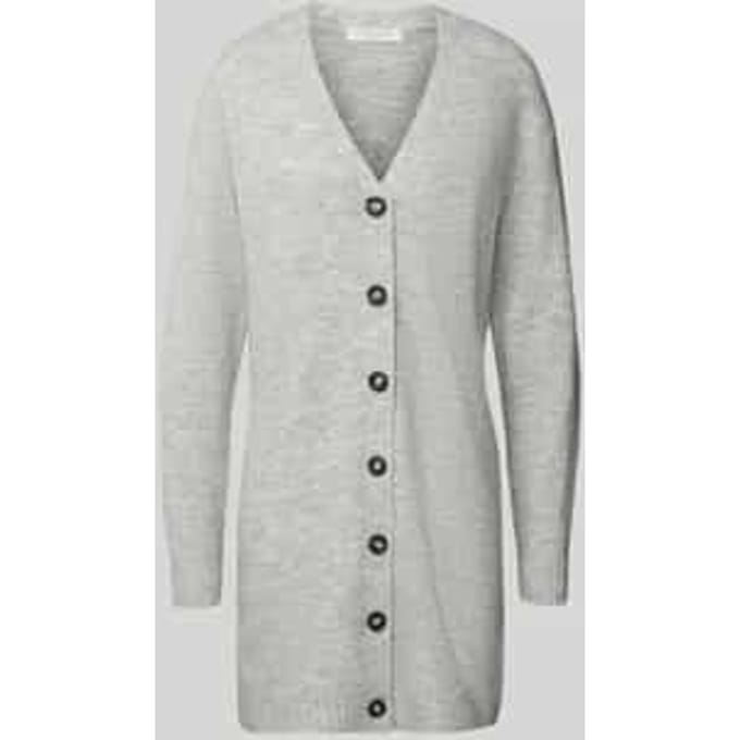 Relaxed fit cardigan met wol