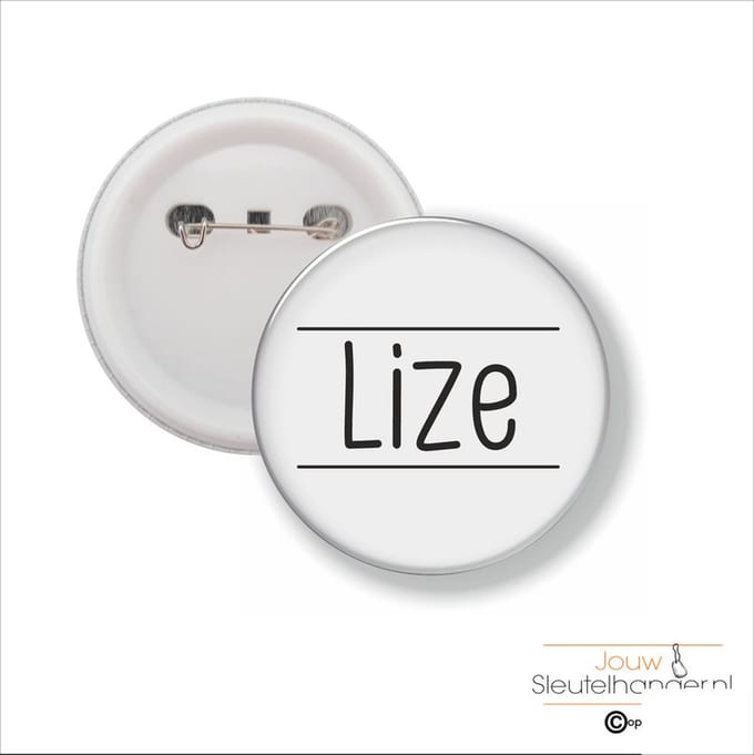 Button Met Speld 58 MM - Lize