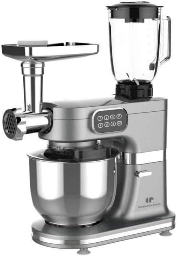 Krachtige Multifunctionele Keukenmachine met Garde, Kneedhaak en Vleesmolen
