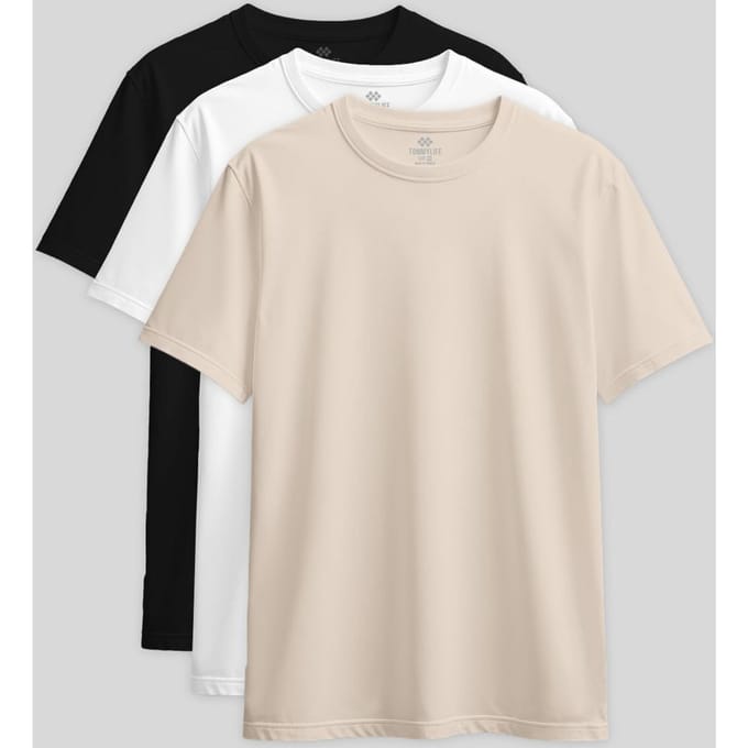 Dames Katoen Elastaan Crew Neck T-Shirt