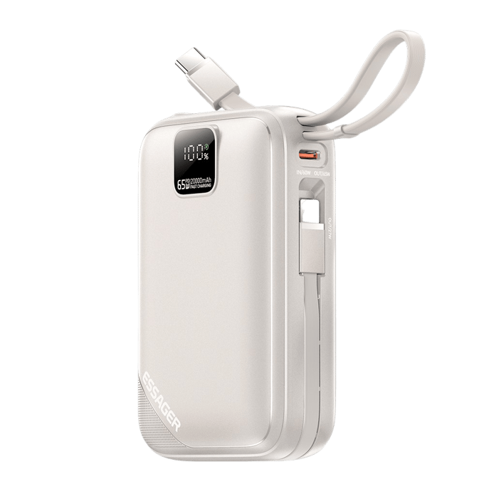 Essager 65W Rapid Portable Powerbank 20.000mAh Titanium