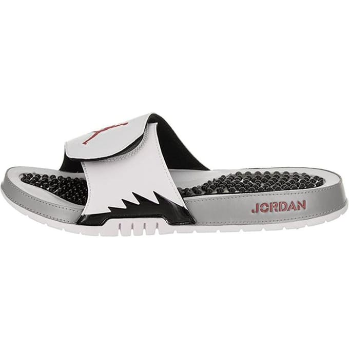 Air Jordan Hydro 5 Slide 'Wit Rood Zilver' 555501-112 44 white