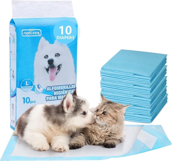 Nobleza 48VVC - Puppy Training Pads met Plakstrips - 60 x 60 cm - Zindelijkheidstraining -10 Stuks