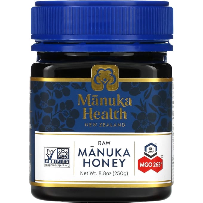 Manuka Health, rauwe Manuka-honing, UMF 10+, MGO 263+, 8,8 oz (250 gram)