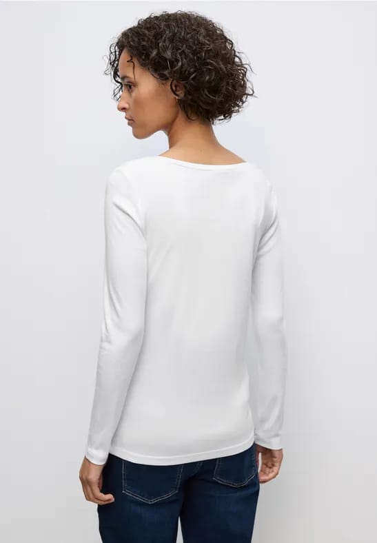Basic shirt met lange mouwen