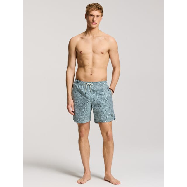 Shiwi Heren Zwemshort MIKE 7" Print Groen - Maat L