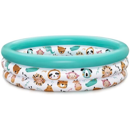 Safari Pals Opblaasbaar Kinderzwembad met 3 Ringen 1,02 m x 25 cm