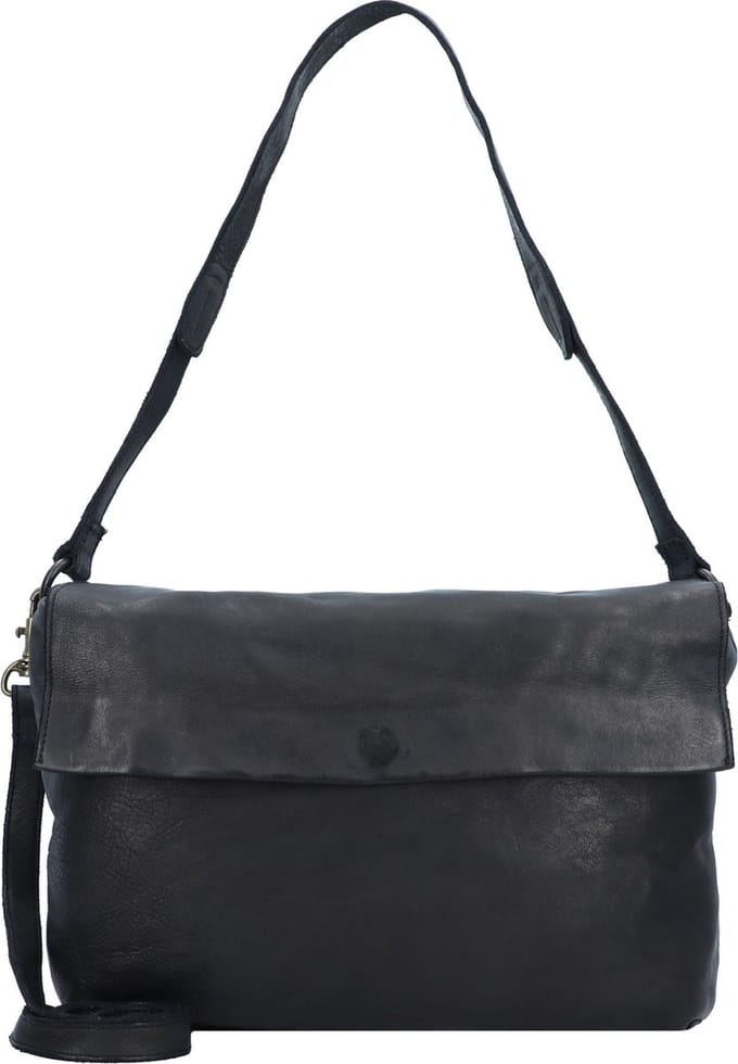 HAROLD'S Leren schoudertas Submarine Handbag Flap Black zwart