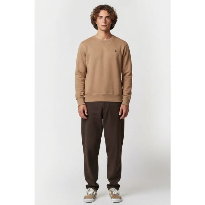 French Connection Crew Sweatshirt Camel Mel Taglia: XS | Maglioni a maglia Outlet | Uomo | Marrone