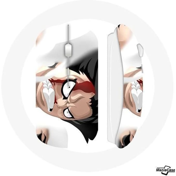 Souris Sans Fil - Luffy Gear - Anime - USB Wifi Inclus - Compatible Mac et PC - Blanc