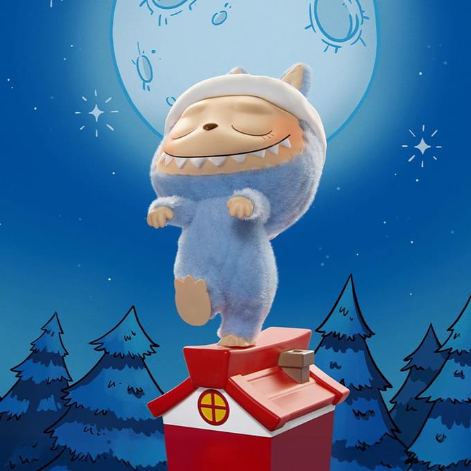 POP MART THE MONSTERS LABUBU 1:00 A.M.. Seriesfiguren blind box