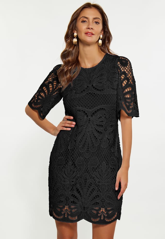 Faina Jurk Dames zwart