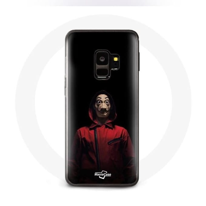 Coque - La casa de papel - Samsung Galaxy S9 - Souple - Noir - Masque noir